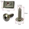 100 Stück-10 Stück Gemischte Auto Metallschraube Gewindeschneidschraube Befestigungsclip U-Typ Clip mit Schraube Rostschutzclip Schraubverschluss Blech