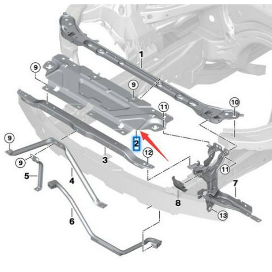 BMW 3er G20/G28 Kühlerabdeckung oben 51647478292