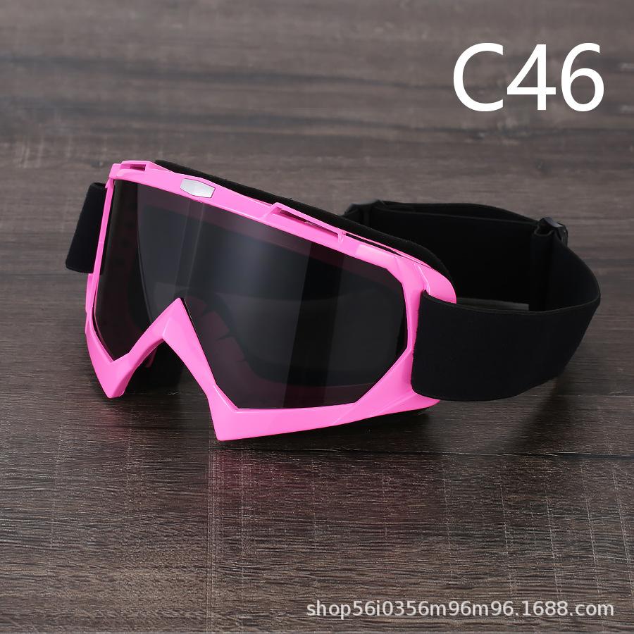 Painted Off-road Motorcycle Goggles, Retro Harley, Locomotive Outdoor Sports Riding Goggles, Ski Eyes