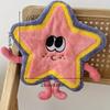 1PC Cute Star Towel, Hanging Kitchen and Bathroom Towels, Hand Washing Small Square Towels, Kitchen Wipes
