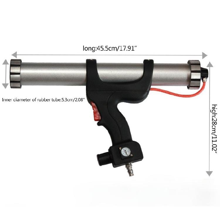 Convenient 600ml Sealant Pneumatic Caulking Gun Drip-free Sausage Sealant Gun