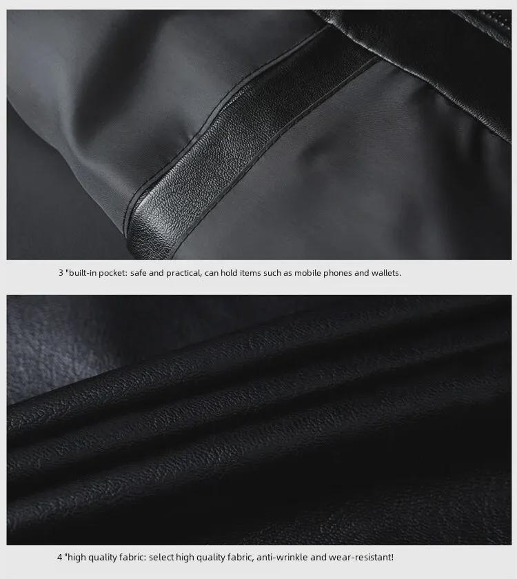 Men's Slim Korean Style Leather Jackets - 2021 Spring/Autumn Collection