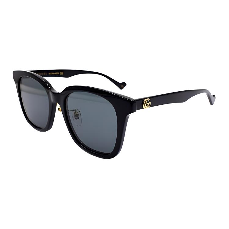 Gucci Cool Urban Trendy Holiday Travel Edition GG1000SK Universal Black/Black Leg Oval Sunglasses Unisex