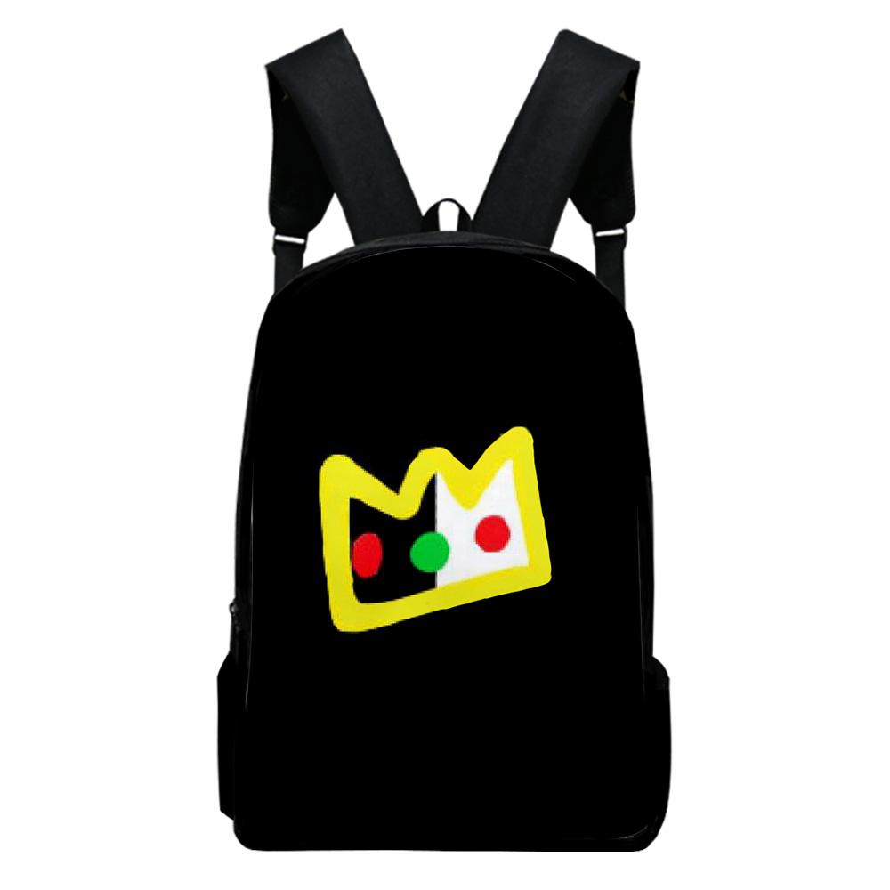 Trendy Popular Funny Ranboo 2 Notebook Backpacks Pupil School Bags 3D Print Oxford Waterproof Boys/Girls Laptop Backpacks