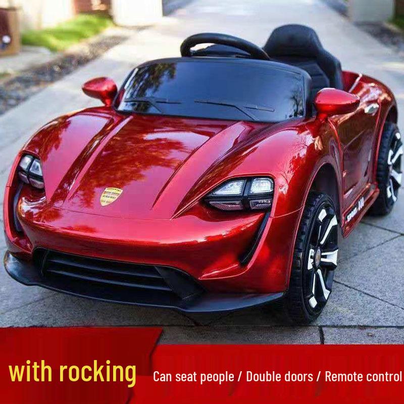 Rechargeable Electric Ride-On Car for Children 1-5, Four-Wheel Drive with Remote Control, Fits One Child.