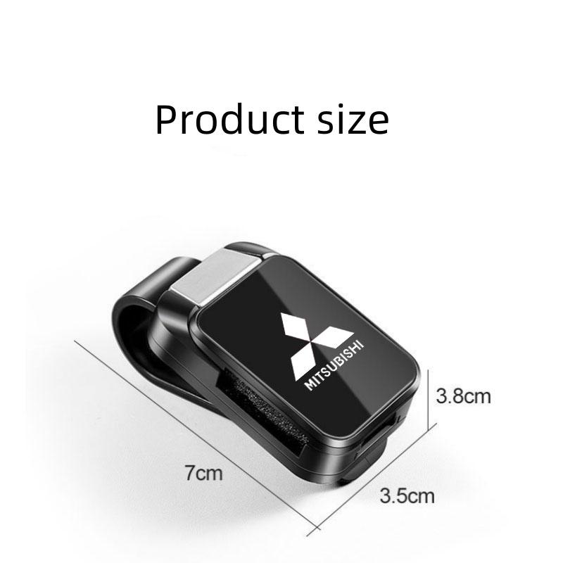 Car Sun Visor Glasses Clips Interior Eyeglasses Storage Holder for Mitsubishi L200 ASX Pajero Sport Outlander Xpander Eclipse