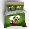 "Funny Green Cartoon Decoration Set" Soft Comfortable Duvet Cover Bedding Set Included 1*Duvet Cover & 2*Pillowcases gift