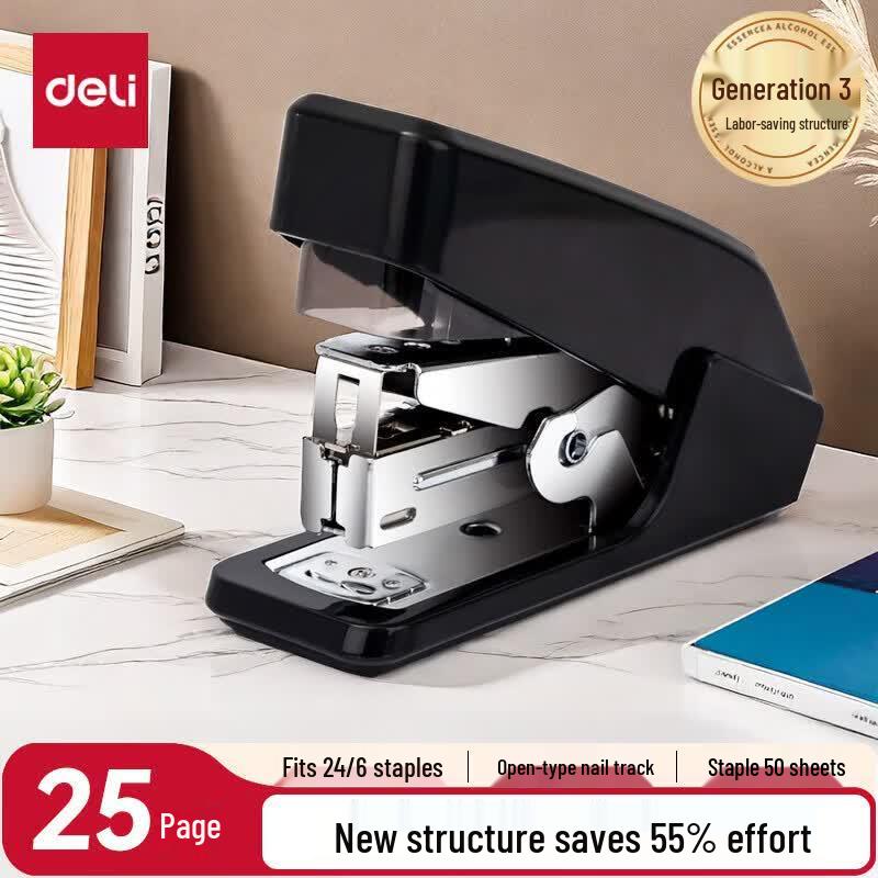 Deli Effort-Saving Stapler CN Plug (adapter Included)
