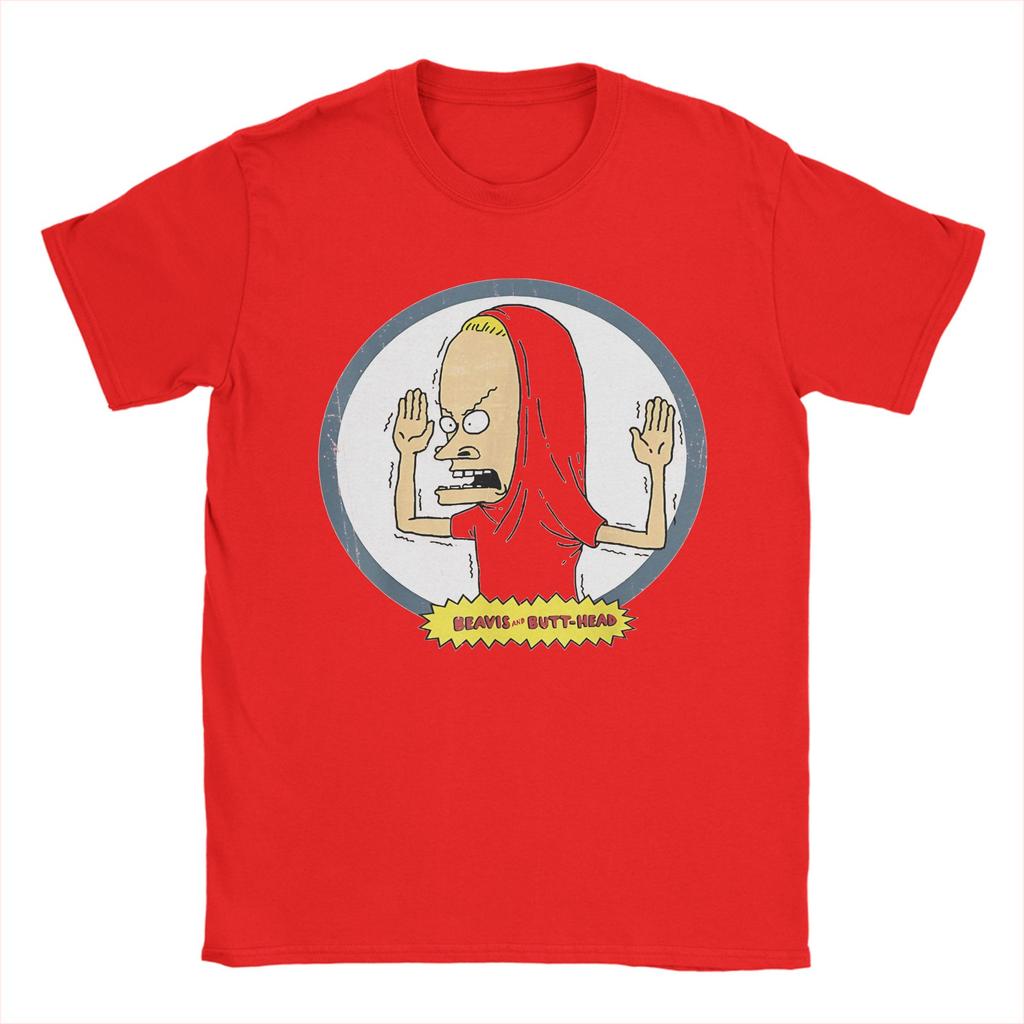 Leisure Beavis and Butthead Cornholio Circle  TShirt For Men Women Round Neck Short Sleeve Clothes  Cotton Summer Tops