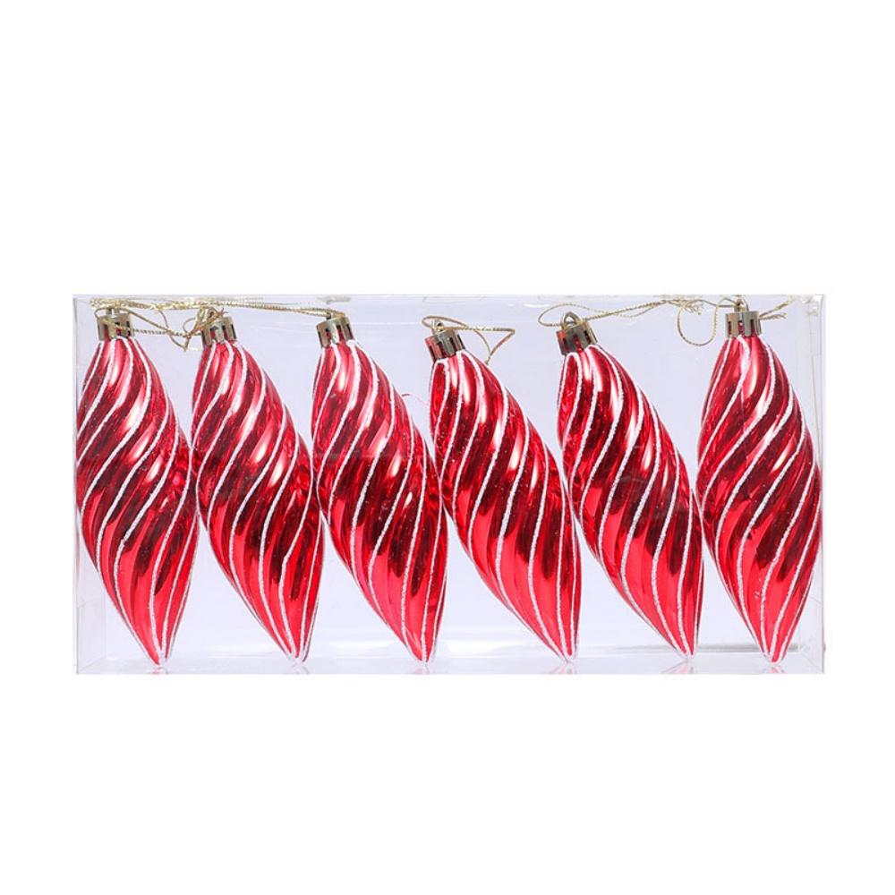 Lollipop Ornament Easy To Hang Christmas Ball Ornaments Holiday Hanging Decor Unique Candy Cane Pendant For New Year Celebration