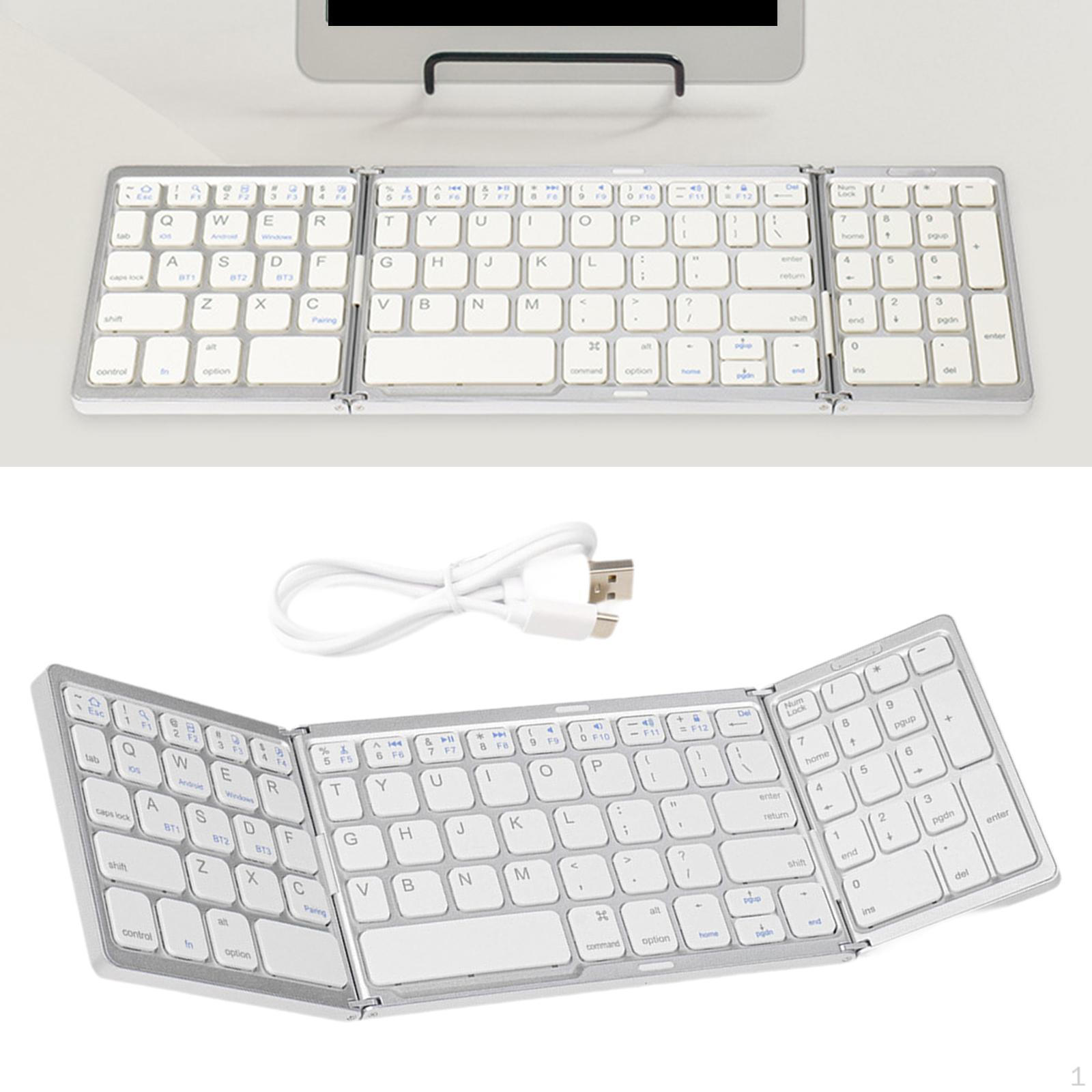 

BT Foldable Keyboard Modern with Numeric Keypad for Smartphone Office Laptop