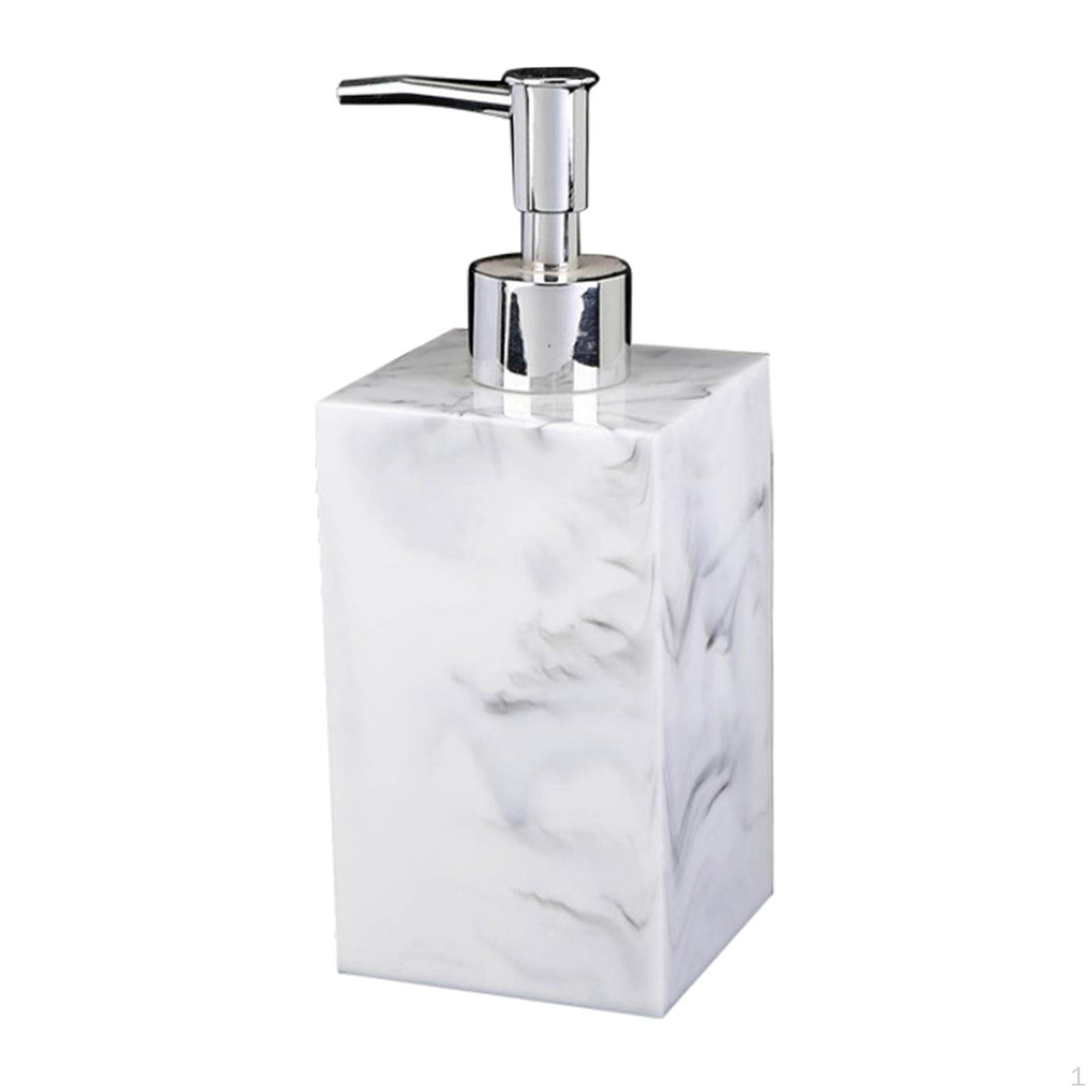 500ml Plastic Shower Bottle Soap Pump Dispenser for Hotel Restaurant White 420ML_7.2x7.2x13cm