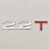 1Pcs 2.0T 2.2T 2.4T 2.5T 2.8T 3.0T Premium Metal Car Sticker Side Fender Rear Trunk Emblem Badge Decals For Any Vehicle