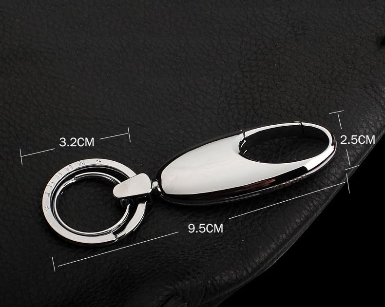 Rockyu Keychain, Men's, Women's, Car Keyring, Gunmetallic, Silver, Zinc Alloy, Simple, Stylish, Gift, Present, Rainbow