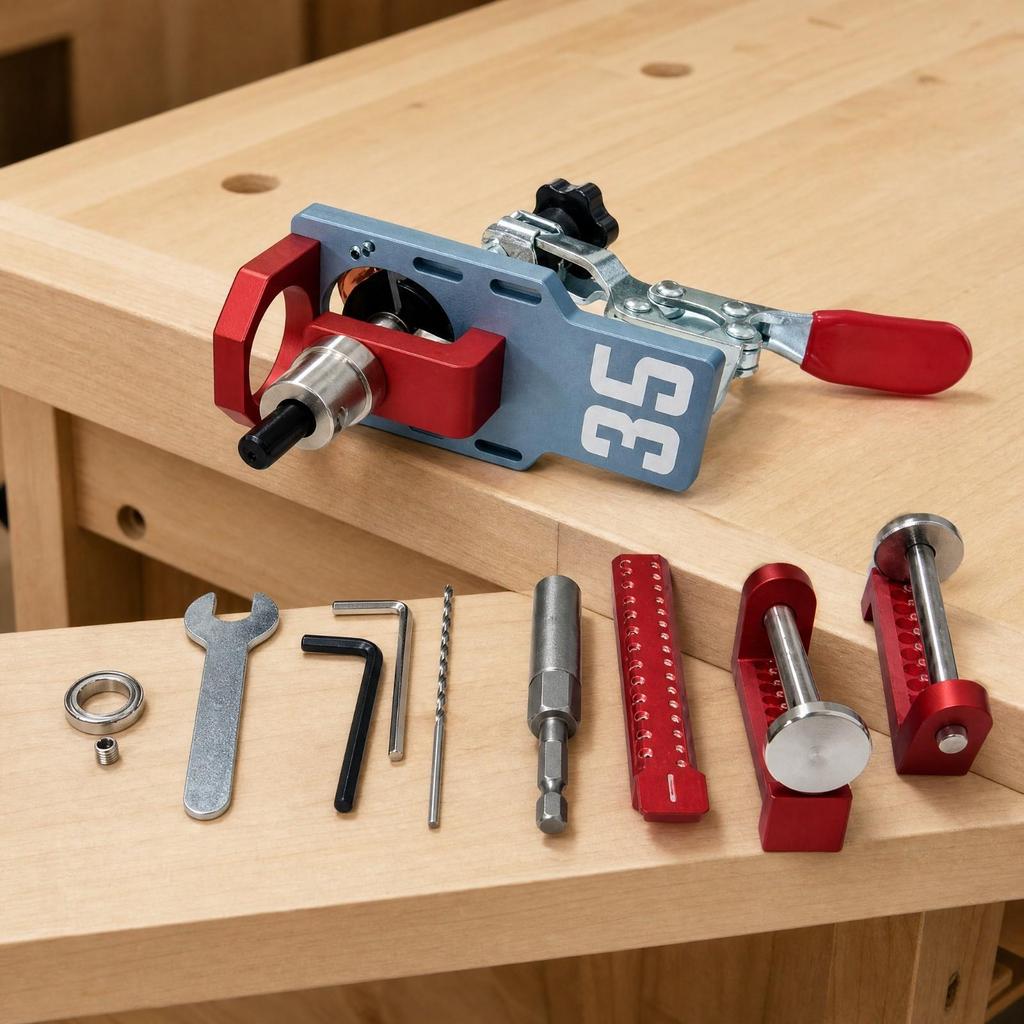 Angled-Hole Drilling Jig Rigid Angle Guide Easy to Use for Woodworkers
