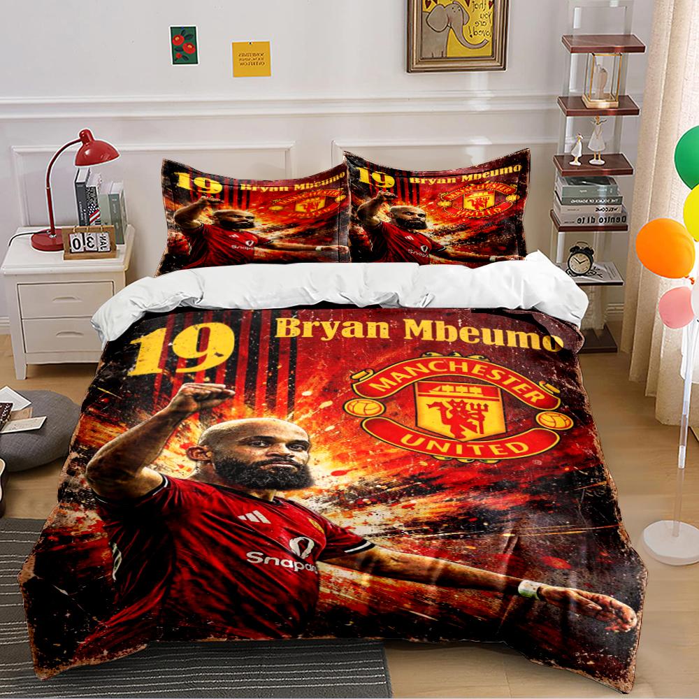 "Soccer Theme Bedding Set" Bedding Duvet Cover Set Duvet Cover Pillowcases Home Decor (1 * Duvet Cover 2 * Pillowcases, without duvet insert)