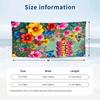 Floral Garden Theme Beach Towel Personalized Custom Name & Text Soft Quick Dry Beach Towel for Swimming Travel