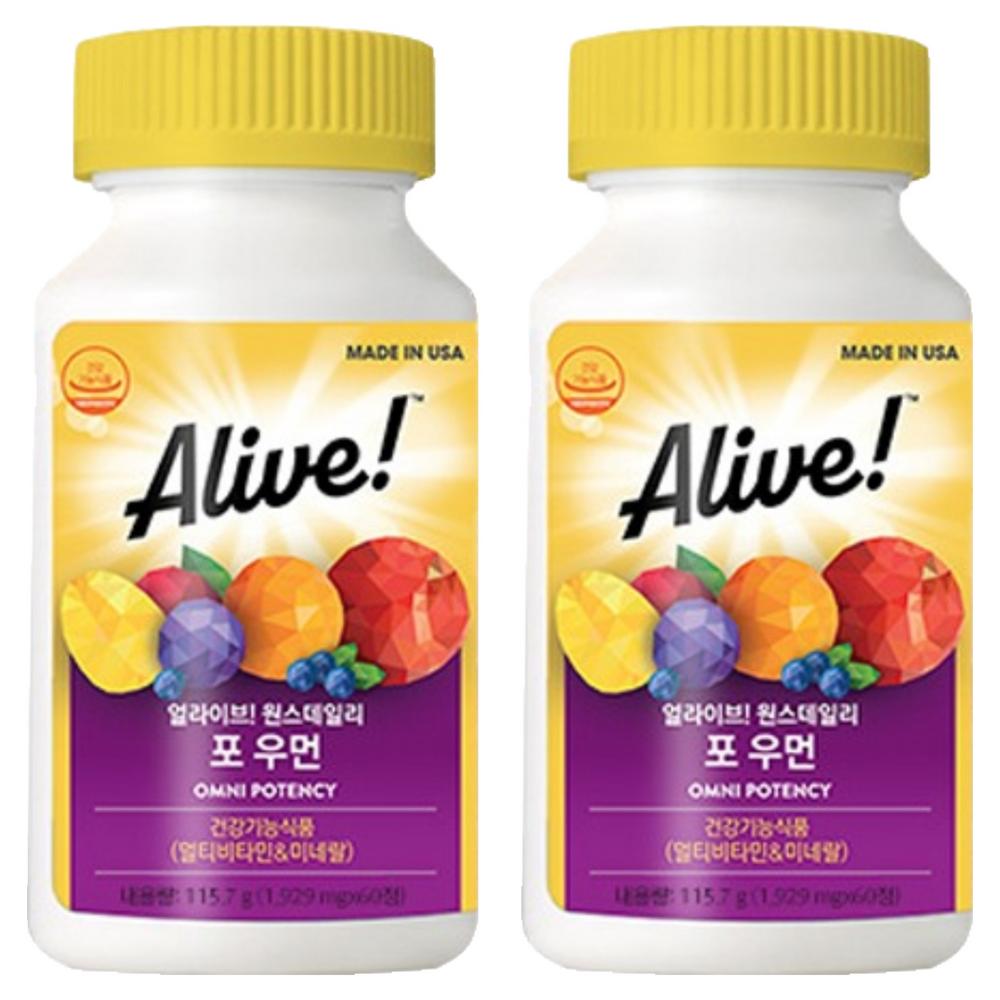 Alive Once Daily for Women Multivitamin 60 Tablets 2 Pcs