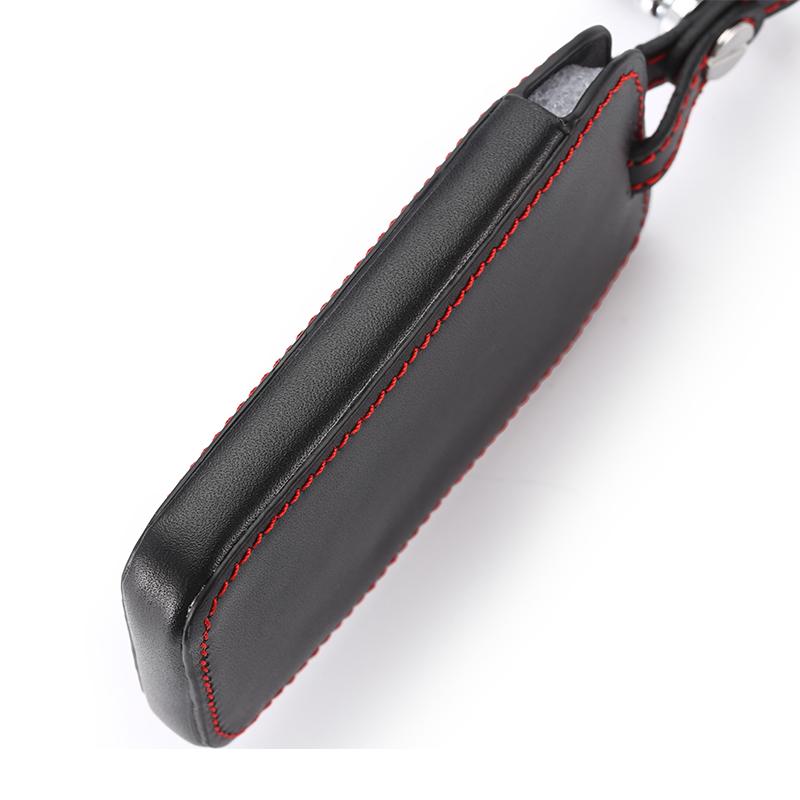 Leather Car Key Cover For Renault Clio Logan Megane 2 3 Koleos Scenic 3 Buttons Smart Remote Fob Protector Case Keychain Bag