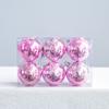 6pcs 6cm Snowflakes Christmas Ball Plastic Hanging Ornament Christmas Tree Pendant  Party