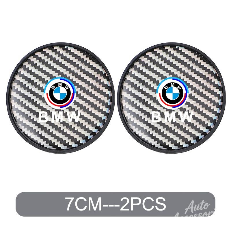 Non-slip Car Water Coaster Cup Carbon Fiber PVC Coaster Mat Accessories For BMW E46 E90 E60 F10 E39 F30 E36 F20 E87 E90 E70 E91 NS1