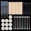 Resin Mixing Casting Tools Kit Set Measuring Cups Wooden Sticks Droppers Stirring Rod Spoon Finger Cot DIY Craft Jewelry Making