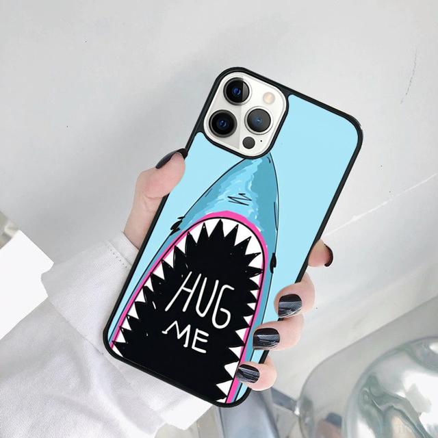 Love Shark Phone Case Cover For iPhone 17 Air 15 Pro MAX 16 Plus 14 12 11 13 coque