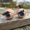 Unique Gothic Doll Eye Stud Earrings Punk Rock Accessories Lightweight Sturdy Acrylic Design Edgy Hip Hop Ear Studs