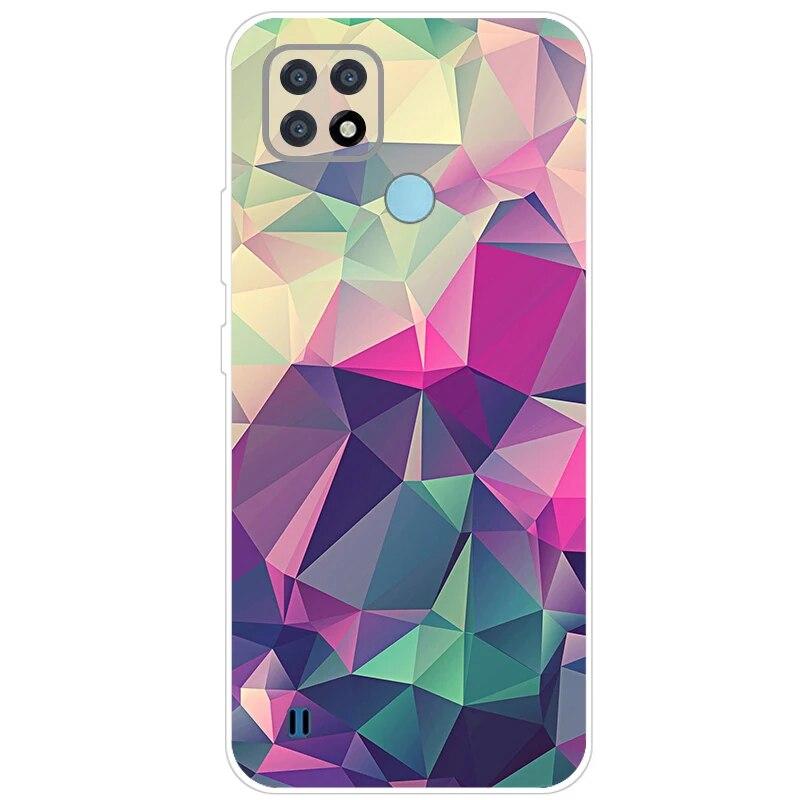 Realme C21 Hülle 6.5'' Klar Silikon Fudnas Weiche TPU Hülle Für Realmi C21 2021 Hülle C 21 Handyhüllen Rückseite RealmeC21 Bumper