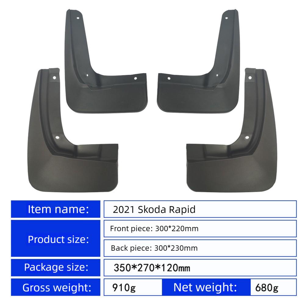 Auto vorne hinten Kotflügel für Skoda Rapid 2021 Schmutzfänger Zubehör Spritzschutz Kotflügel