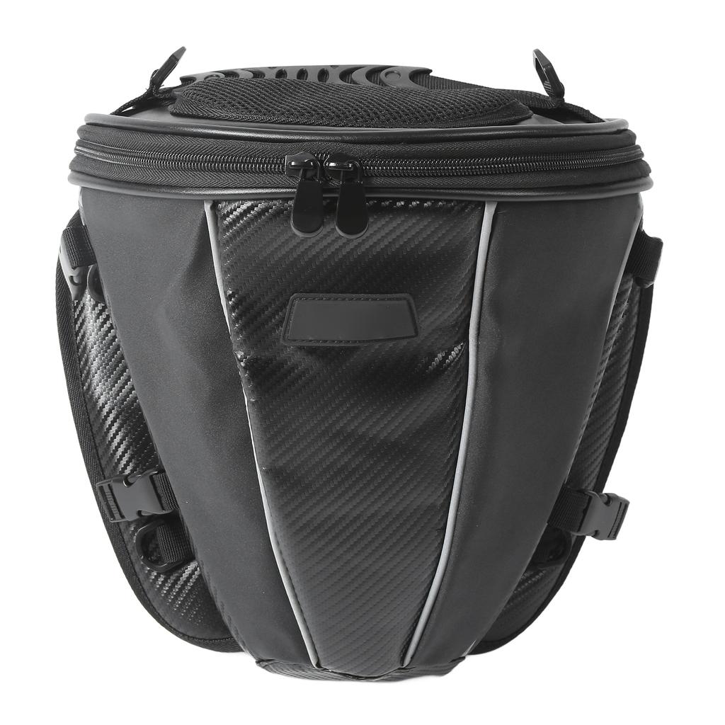 Motocyklowa Torba na Tylne Siedzenie Pakiet Ogonowy PU Wysoka Pojemność Lekka Przenośna Wodoodporna z Pokrowcem Przeciwdeszczowym