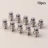 10Pcs 201 Stainless Steel M6 Thread Straight Hydraulic Grease Fitting Grease Nozzle Connection Grease Nipples For Bearing