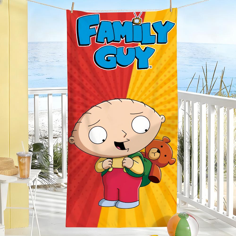 Cartoon F-Family G-Guy Towel Soft Pool Gift For Travel Gym Shower Camping Quick Dry Sports Large Beach Towels