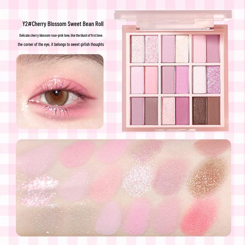 Xixi Dream 18-Color Palette: Shimmer, Matte, Glitter Eyeshadow, Blush & Highlighter All-in-One