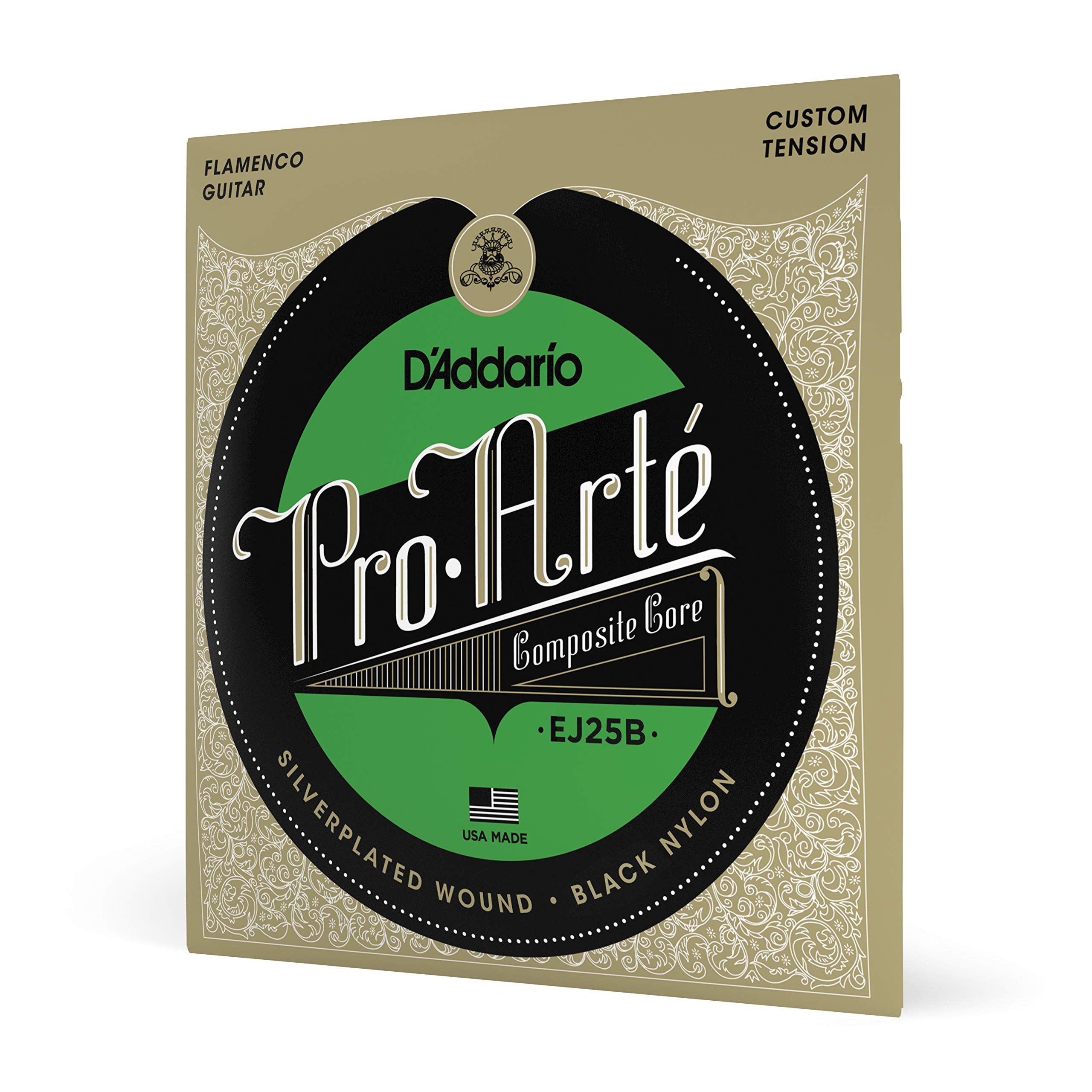 

D Addario EJ25B Flamenco Classical Guitar Strings, Black Nylon