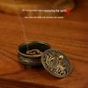 Copper Portable Incense Burner for Household - Mini Sandalwood & Agarwood Holder for Tea and Incense Ceremonies