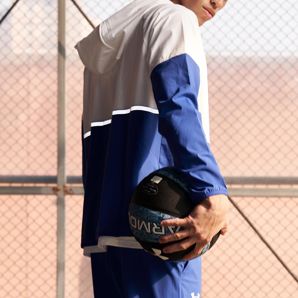 Under Armour Casual Sports Breathable Color Block Knit Jacket Men Jacket Royal-Blue 22500404-400