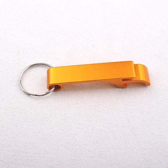5Pcs Alloy Bottle Opener with Keychain Ring Compact Lightweight Versatile Portable Bottle Opener Keyring Accessory