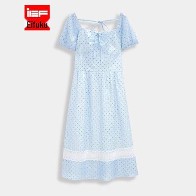 IEF Büyük Beden Fransız Tarzı Maksi Elbise