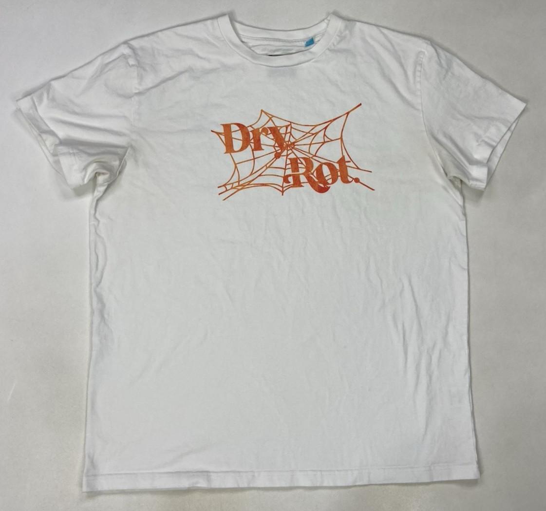 Dry Rot Spider Graphic T-shirt Men Large White Short Sleeve M
