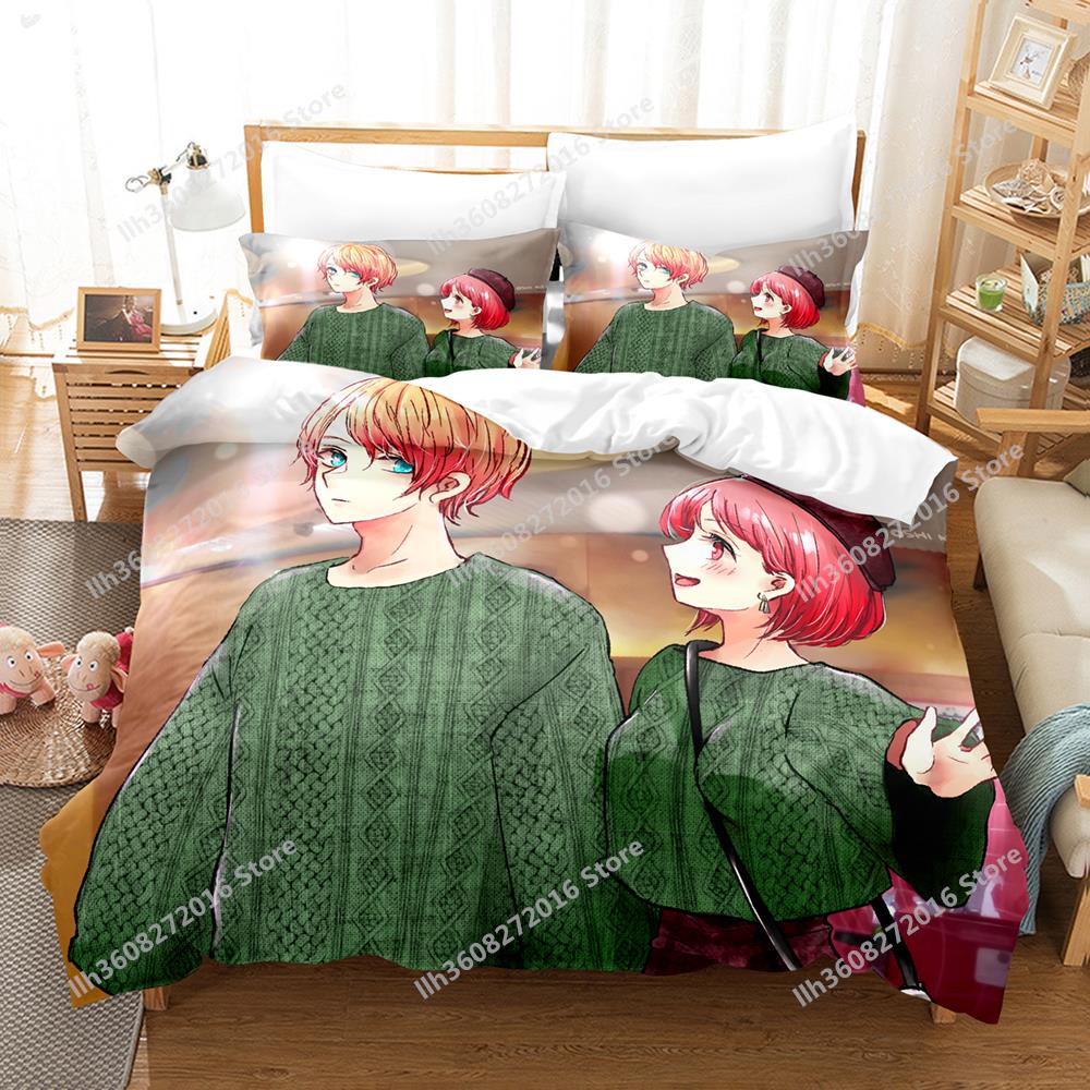 3D Print Anime Oshi No Ko Bedding Collection Single Twin Full Queen King Size Bed Collection Adult Kid Bedroom Duvetcover Collections Home Textile