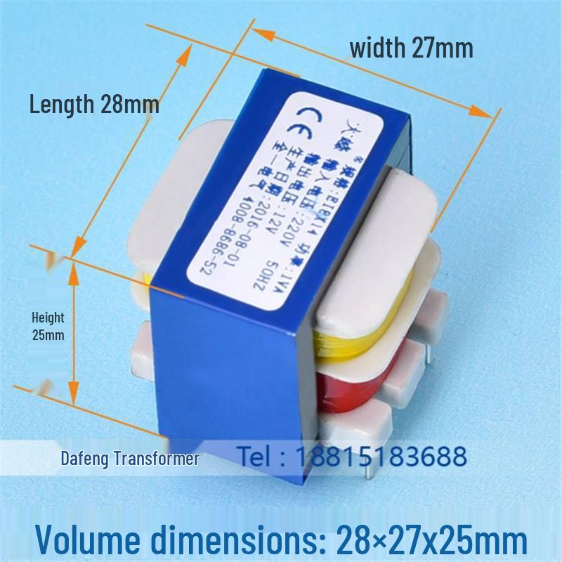 EI28*14 1W Single-Phase AC Isolation Transformer: 220V to 6V, 9V, 12V, 15V, 24V PCB Mount.