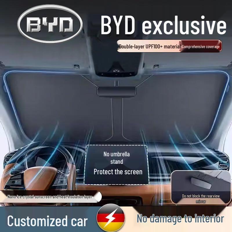 BYD Qin, Song Plus, Dolphin, Han, Yuan, Tang Front Sunshade & Heat Insulation Visor Other Models Sunshade