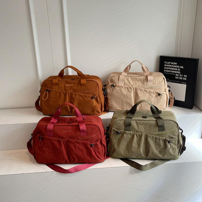 Unisex Gym Travel Duffle Bag with Separate Wet Dry Compartments  - Large Capacity Casual Bag for Short Trips