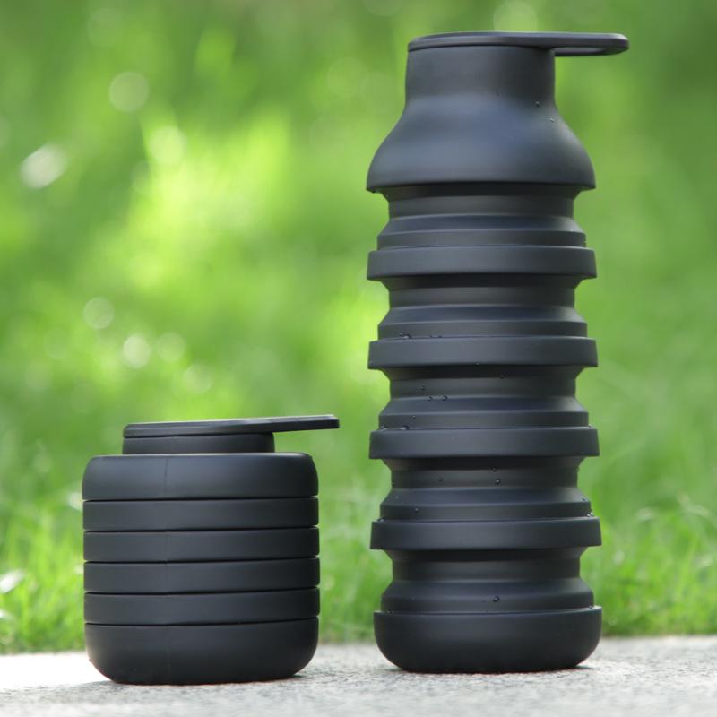 Collapsible Silicone Sports Kettle: Portable, Large-Capacity Water Bottle for Travel and Cycling