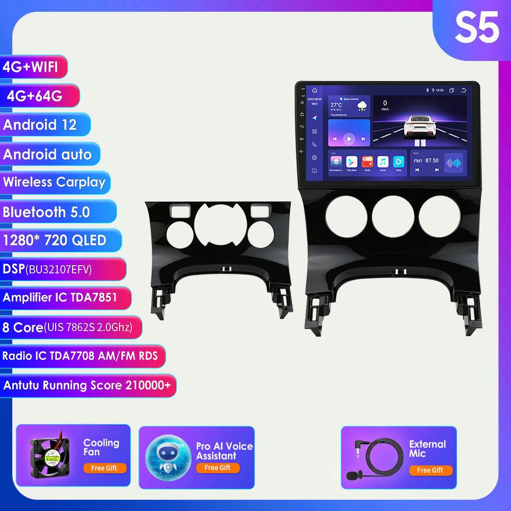 2din Android Autoradio for Peugeot 3008 AT MT 2009 - 2015 Bilradio Multimedia Videospiller GPS Navi Hovedenhet Carplay Auto 4G DSP Intelligent Skjerm