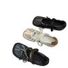 Women's Ballet Flats Korean Ballet Style Lace-up Retro Casual Shoes Comfortable Lightweight Ballet Sneakers