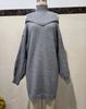 Open-shoulder Loose Semi-turtleneck Sweater with Lantern Sleeves