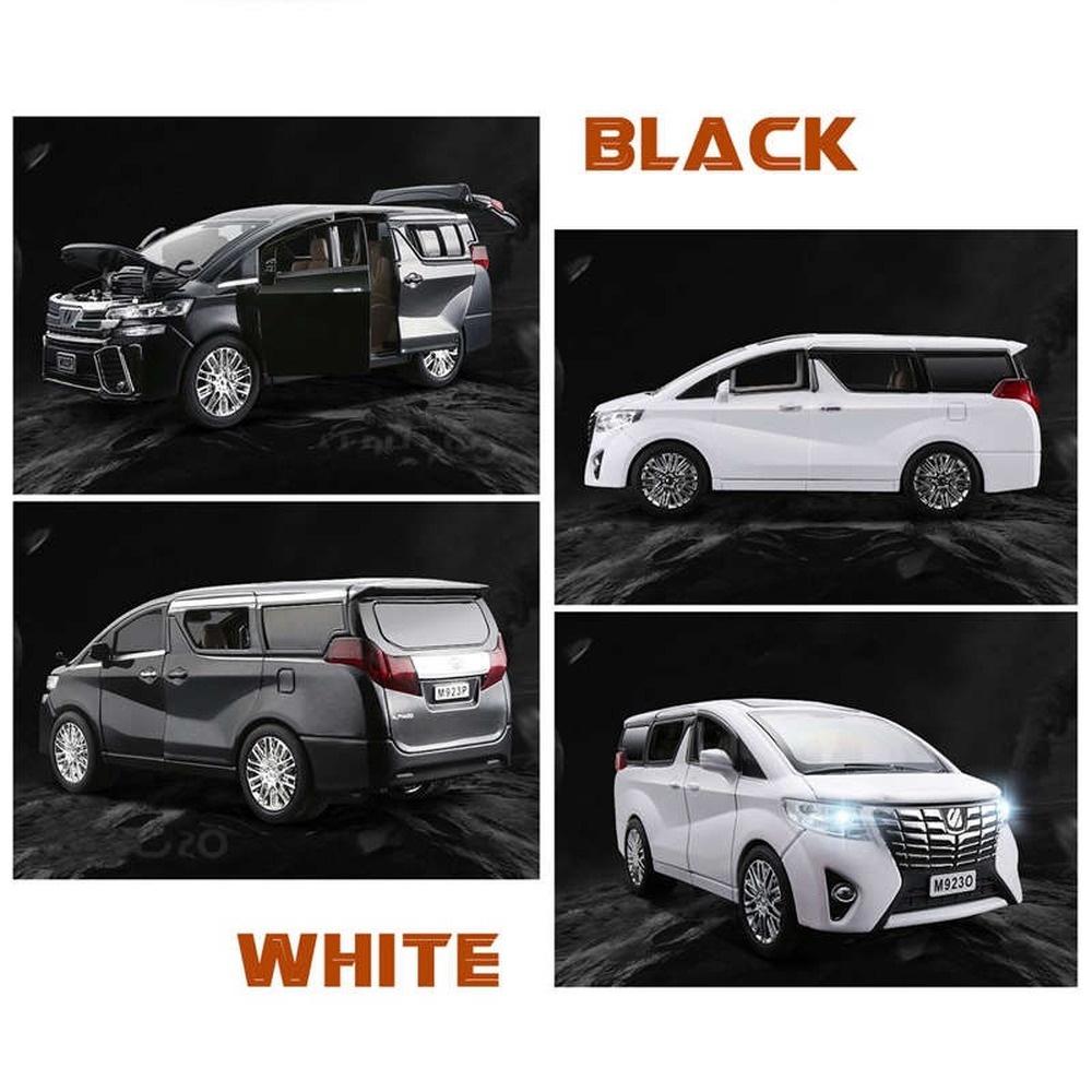 KLT 1:24 Toyota Alphard 20cm Diecast Alloy Car Model Kids Toys