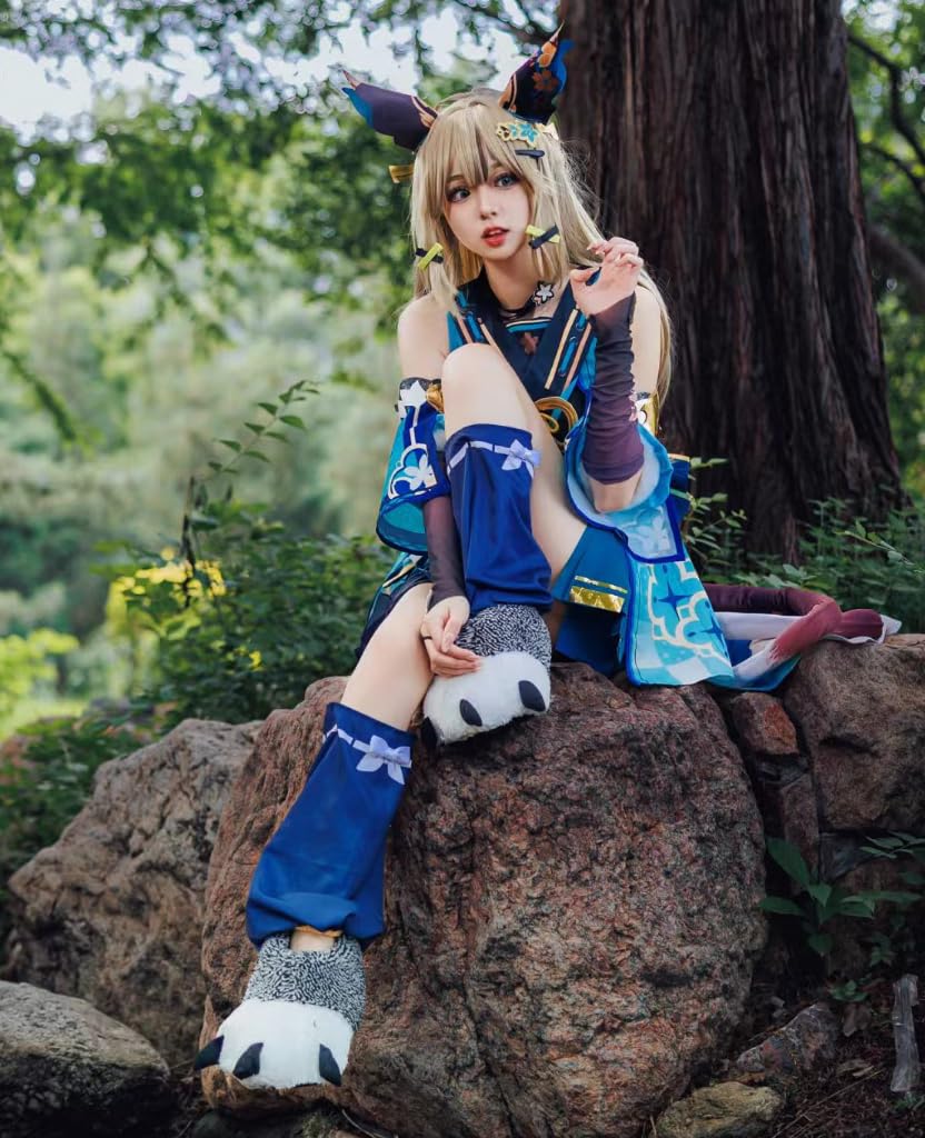 Genshin Impact Kirara Cosplay Genshin Impact Kirara Cosplay Size [NOKIJP] Costume, Lightning, Komanaya, Nekomata, Kirara, (Kirara Costume, S)